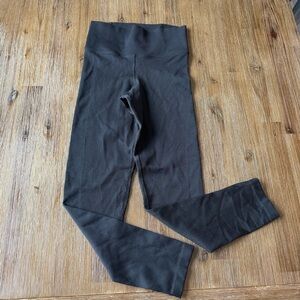 Athleta Girl black ribbed leggings size XL (14)